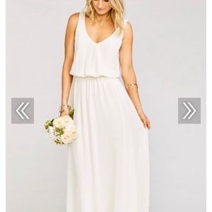 Show Me Your MuMu Kendall White Maxi Dress